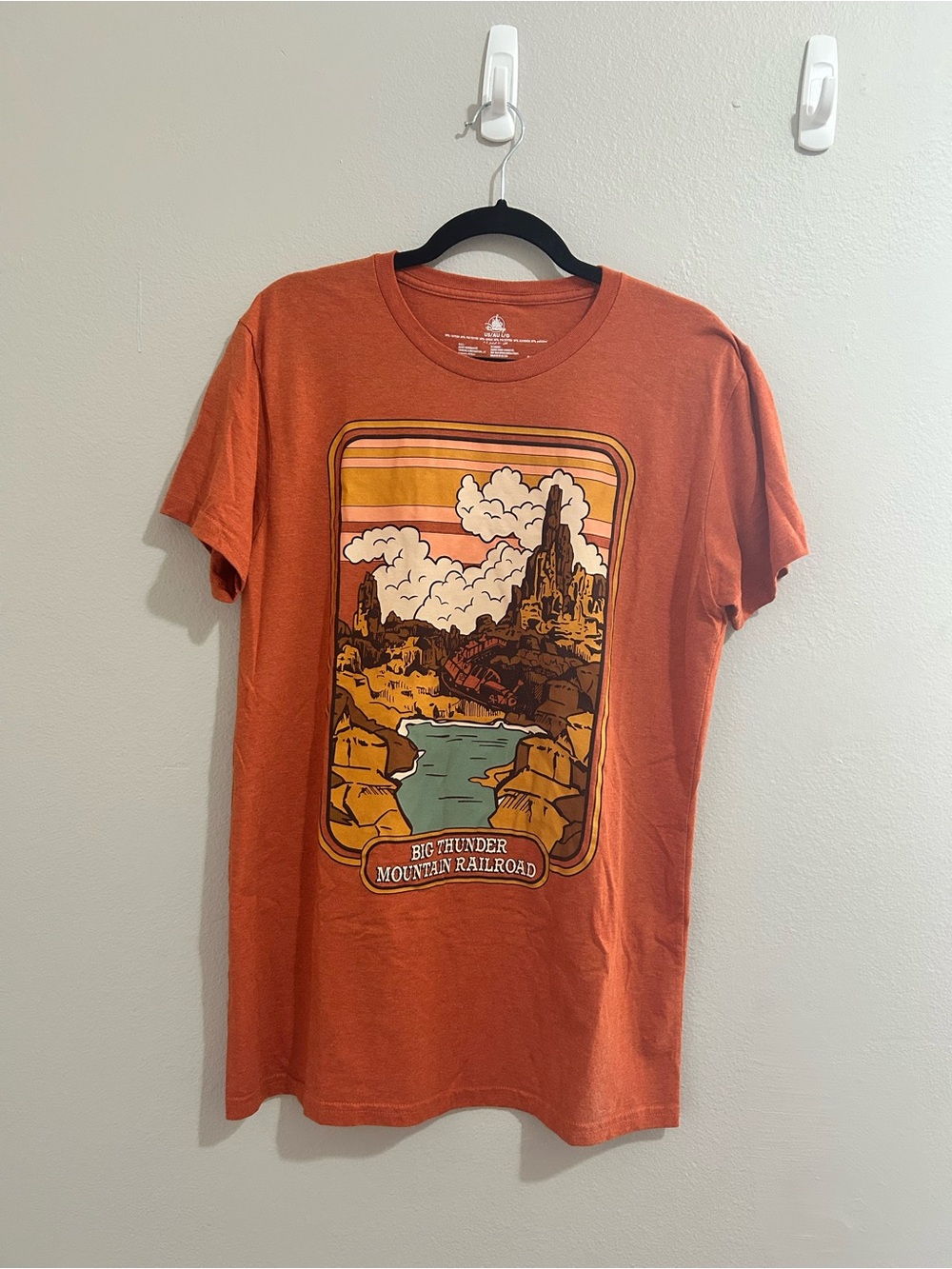 Disney Big Thunder Mountain Railroad Tee - Rust Orange Graphic